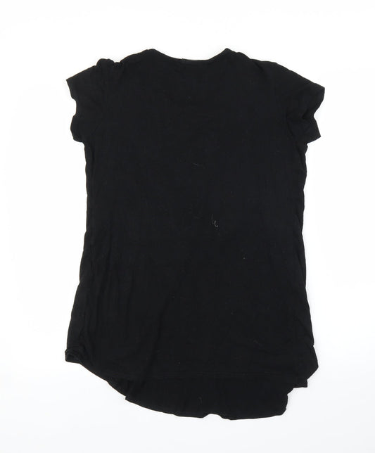 Boohoo Womens Black   Basic Blouse Size 8