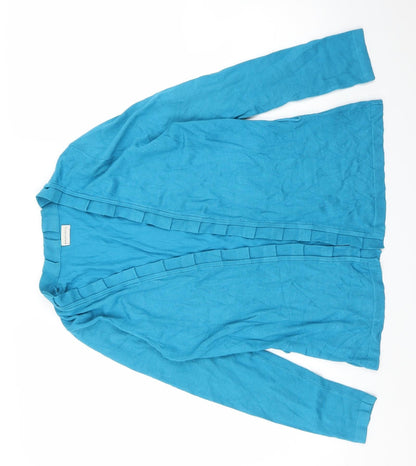 Womens UK Size 8 Minuet Blue Cardigan Jumper