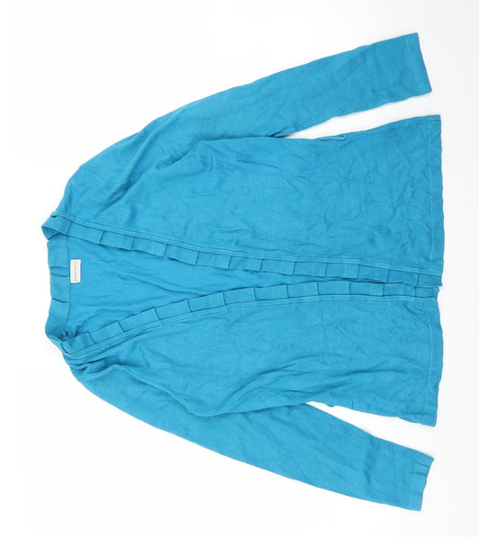 Womens UK Size 8 Minuet Blue Cardigan Jumper