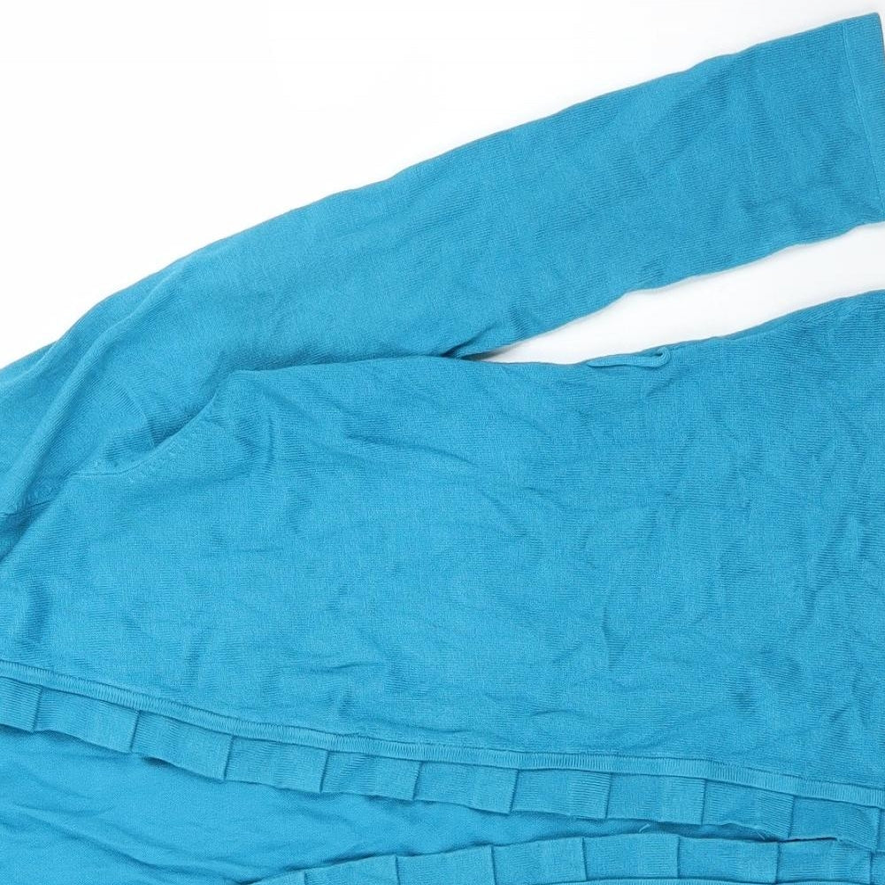 Womens UK Size 8 Minuet Blue Cardigan Jumper