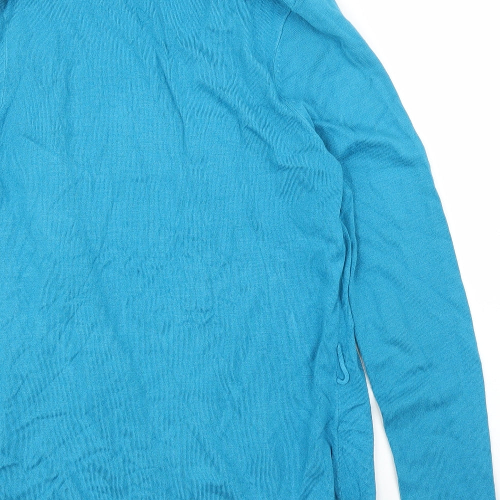 Womens UK Size 8 Minuet Blue Cardigan Jumper
