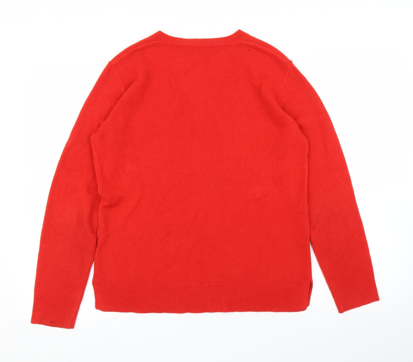 Womens UK Size 12 M&S Red Pullover Jumper