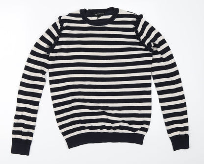 Dorothy Perkins Womens Blue Striped  Pullover Jumper Size 10