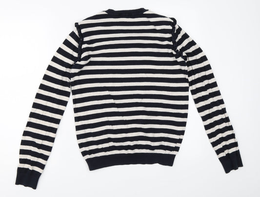 Dorothy Perkins Womens Blue Striped  Pullover Jumper Size 10