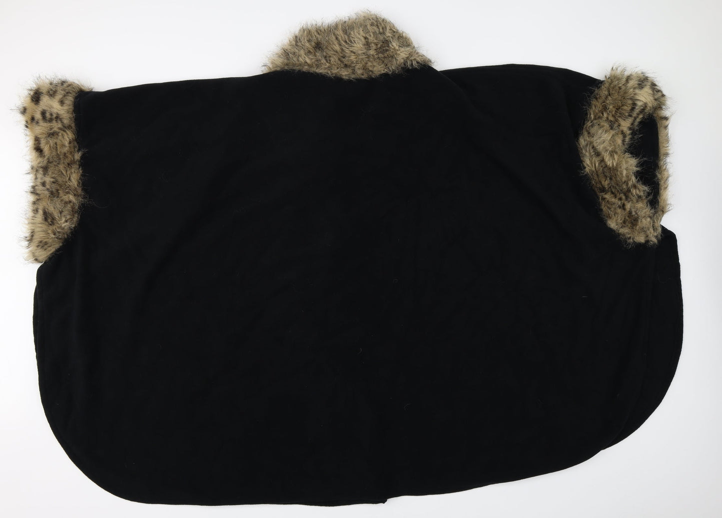 Womens UK Size One Size Preworn Black Cape Jumper