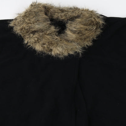 Womens UK Size One Size Preworn Black Cape Jumper