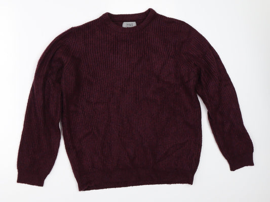 Marks and Spencer Mens Purple   Pullover Jumper Size M