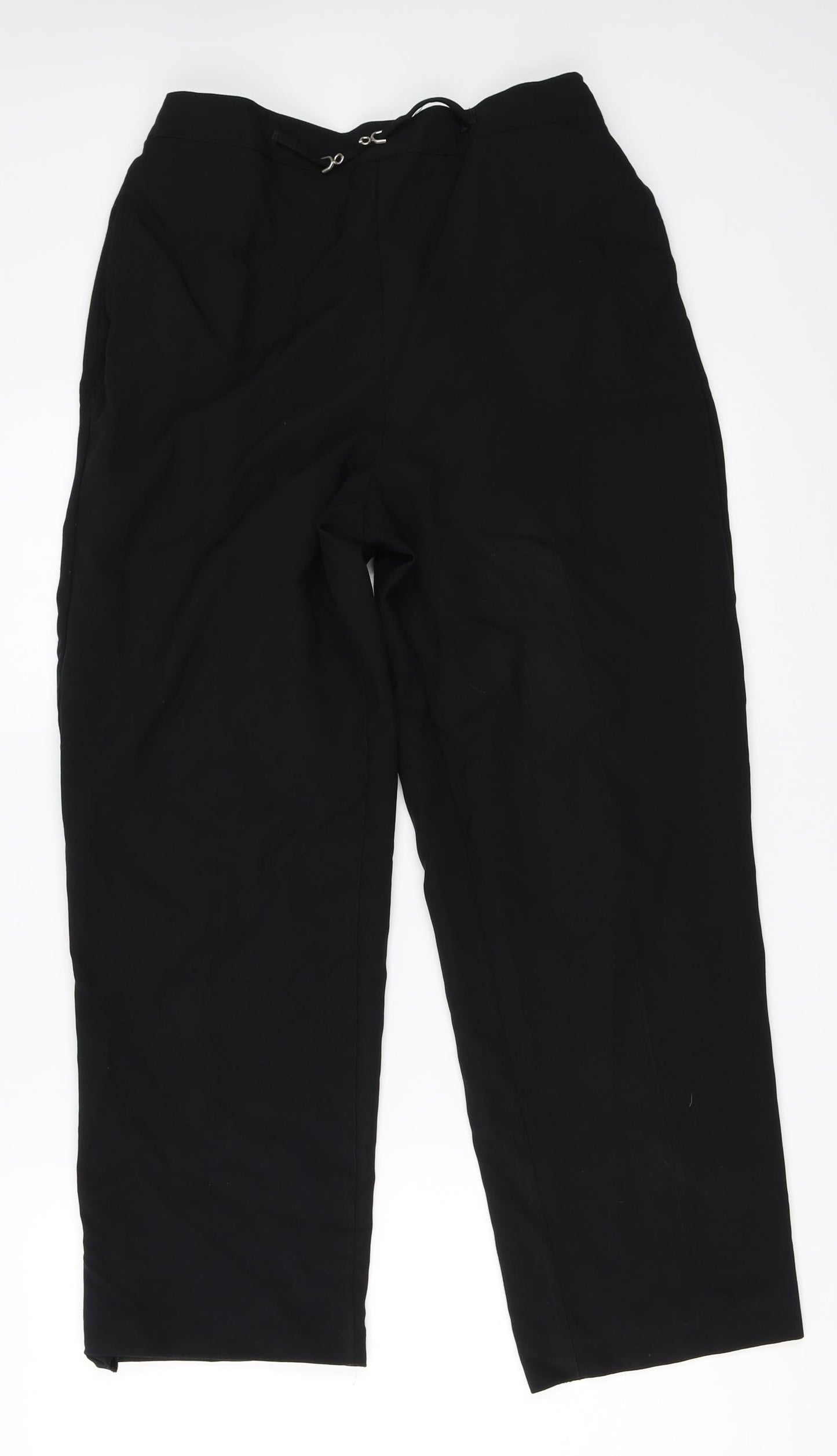 Womens UK Size 12 BHS Regular Fit  Black Trousers