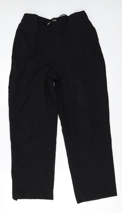Womens UK Size 12 BHS Regular Fit  Black Trousers