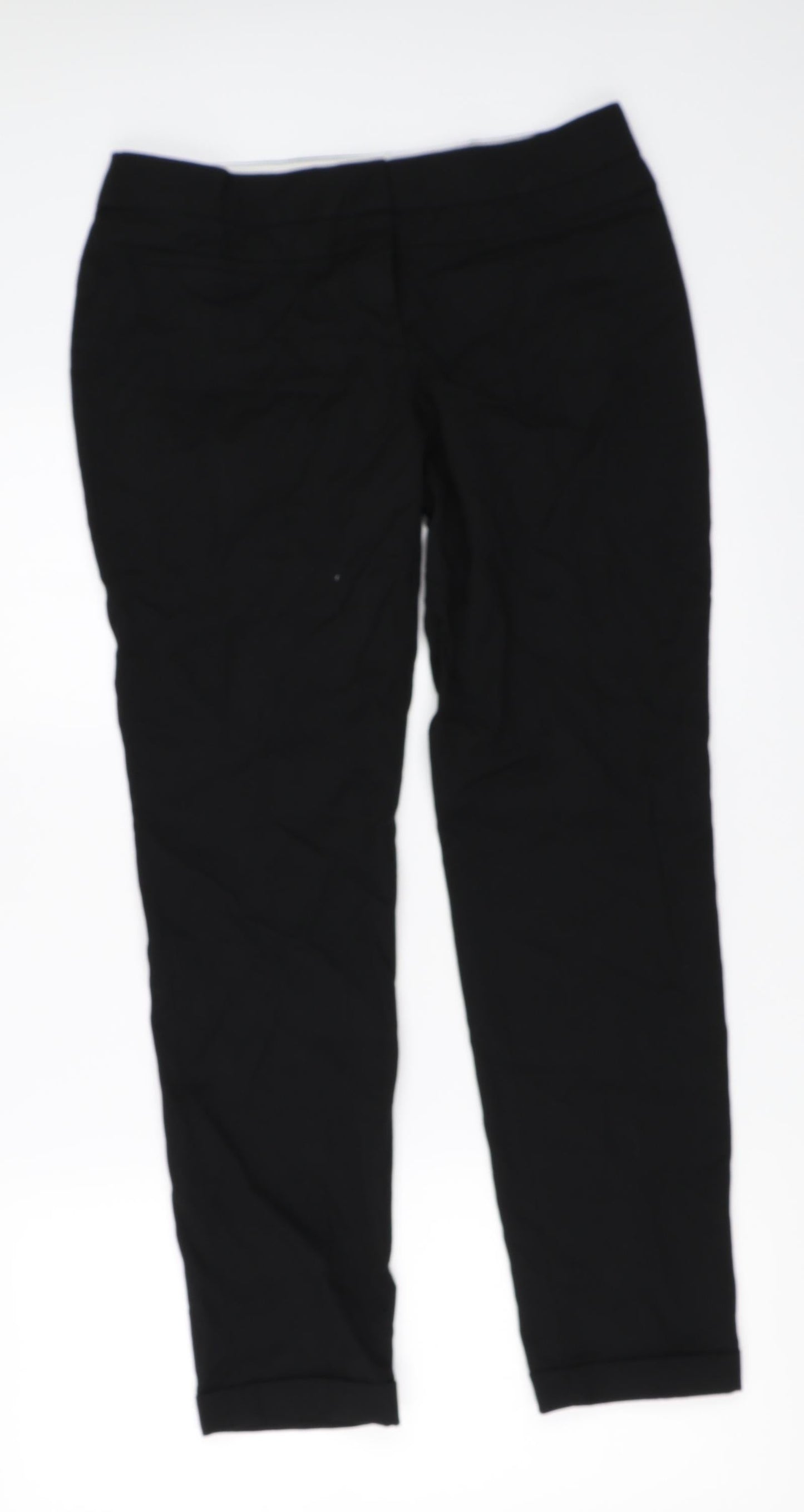 Womens UK Size 10 NEXT Regular Fit  Black Trousers