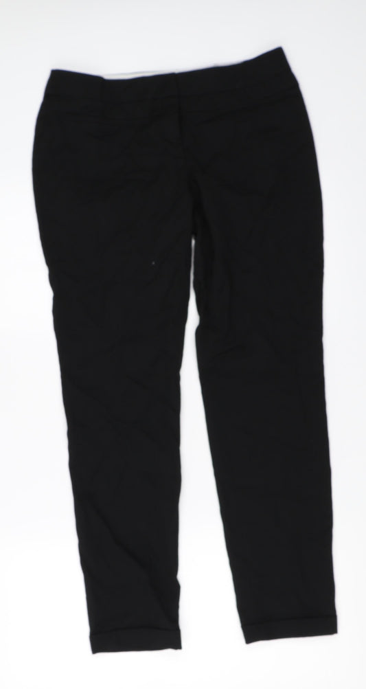 Womens UK Size 10 NEXT Regular Fit  Black Trousers