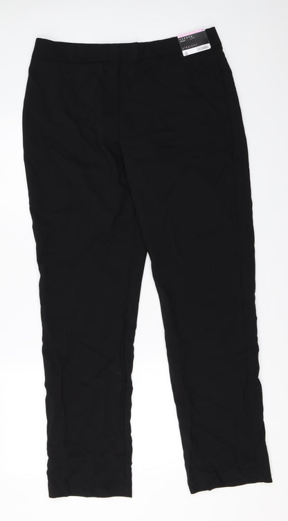Womens UK Size 14 Papaya Regular Fit  Black Trousers