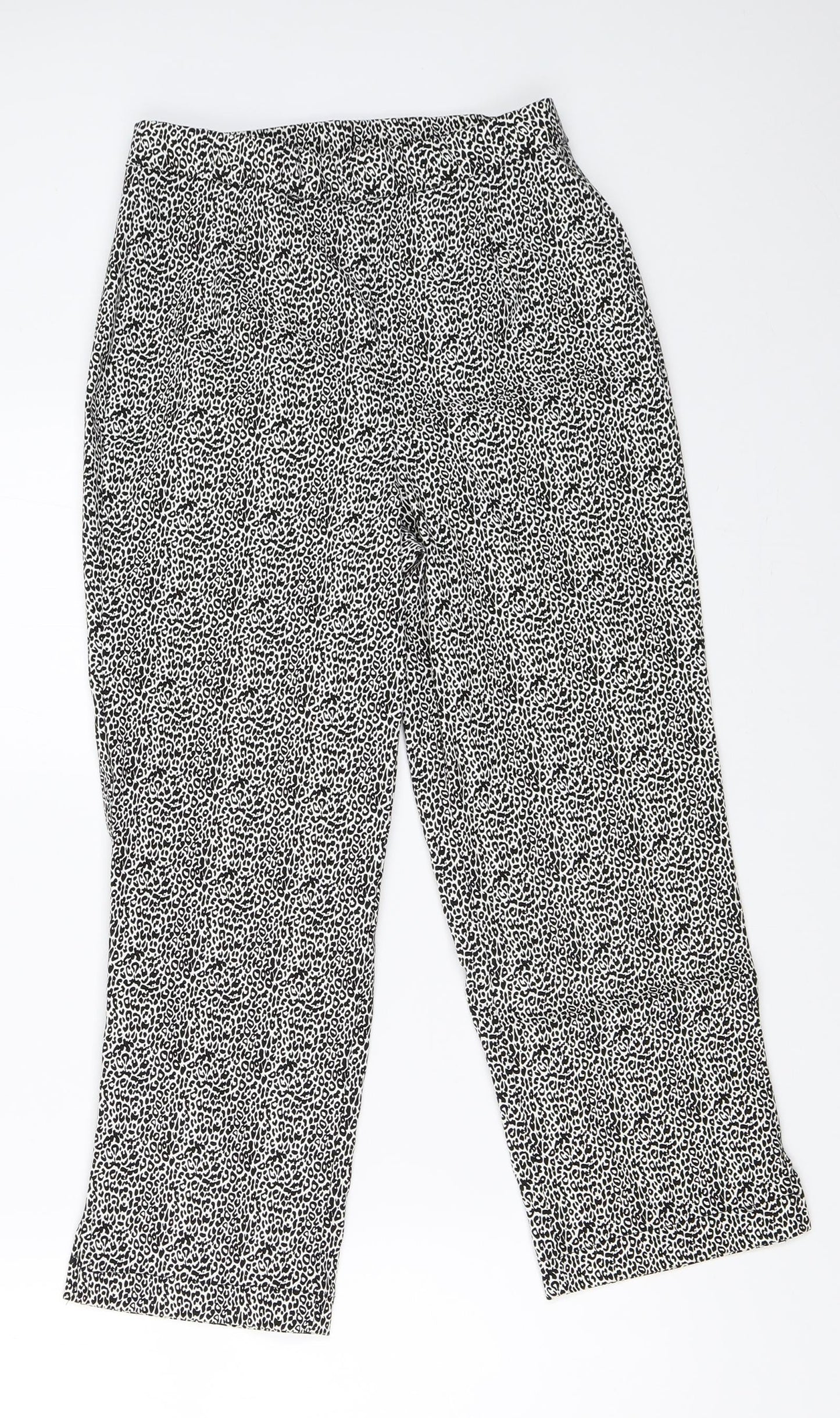 Womens UK Size 10 Julipa Regular Fit Cropped White Trousers