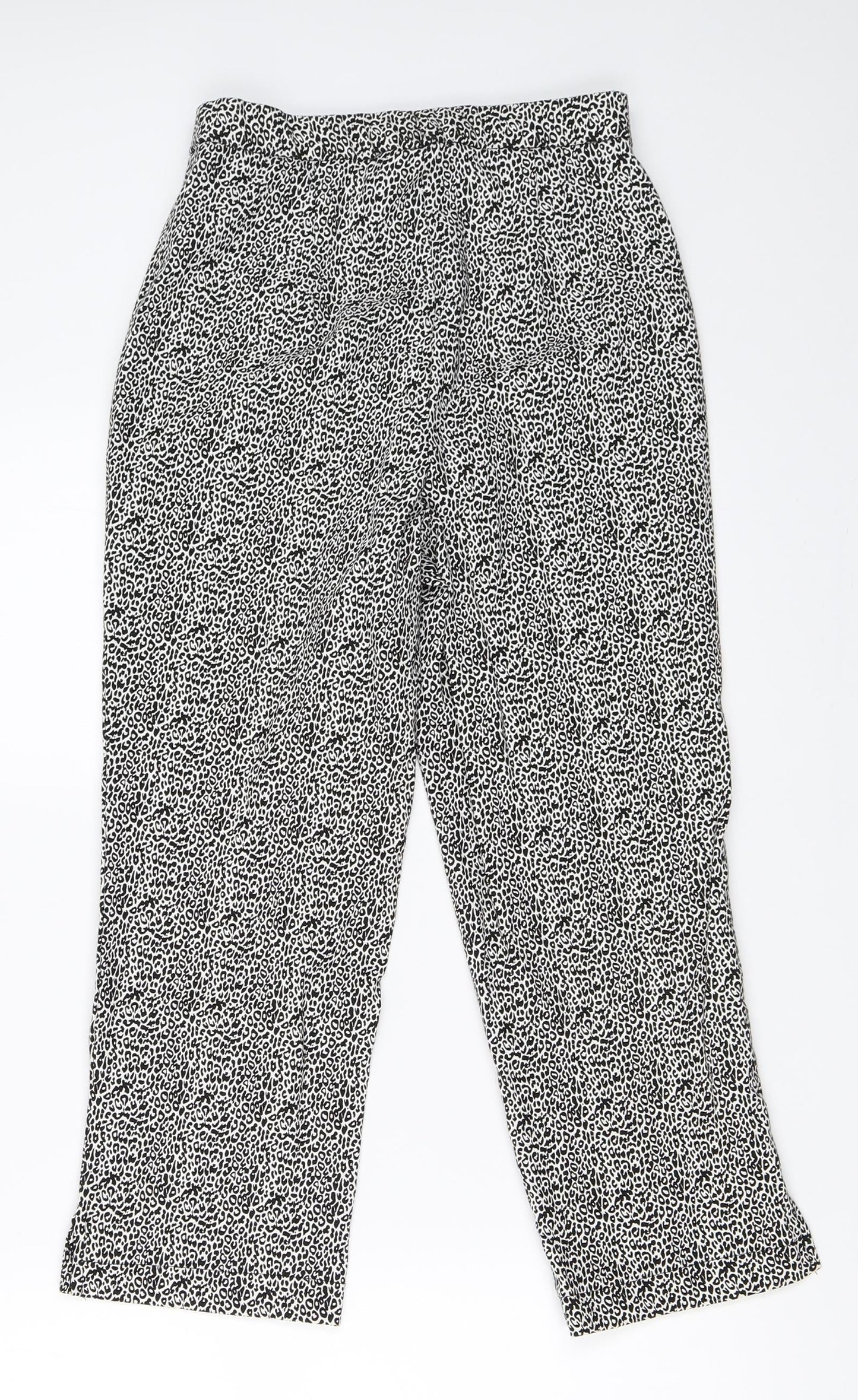 Womens UK Size 10 Julipa Regular Fit Cropped White Trousers