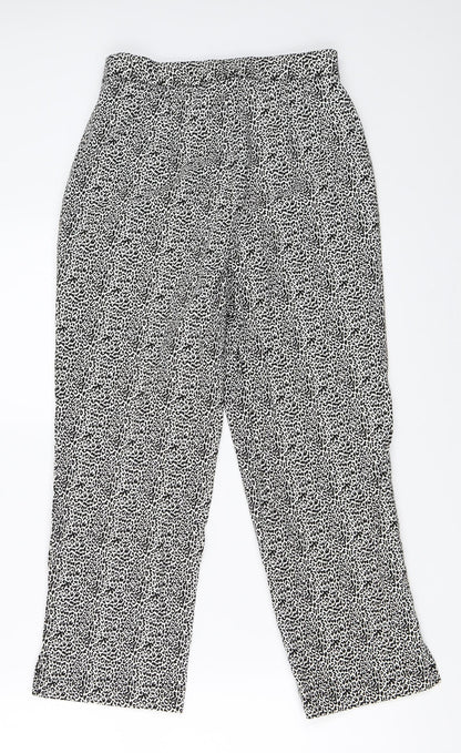 Womens UK Size 10 Julipa Regular Fit Cropped White Trousers