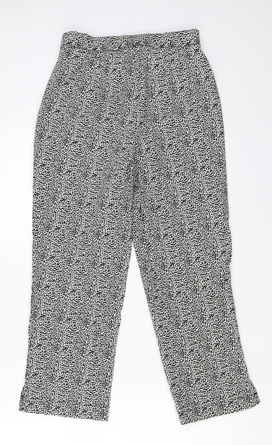 Womens UK Size 10 Julipa Regular Fit Cropped White Trousers
