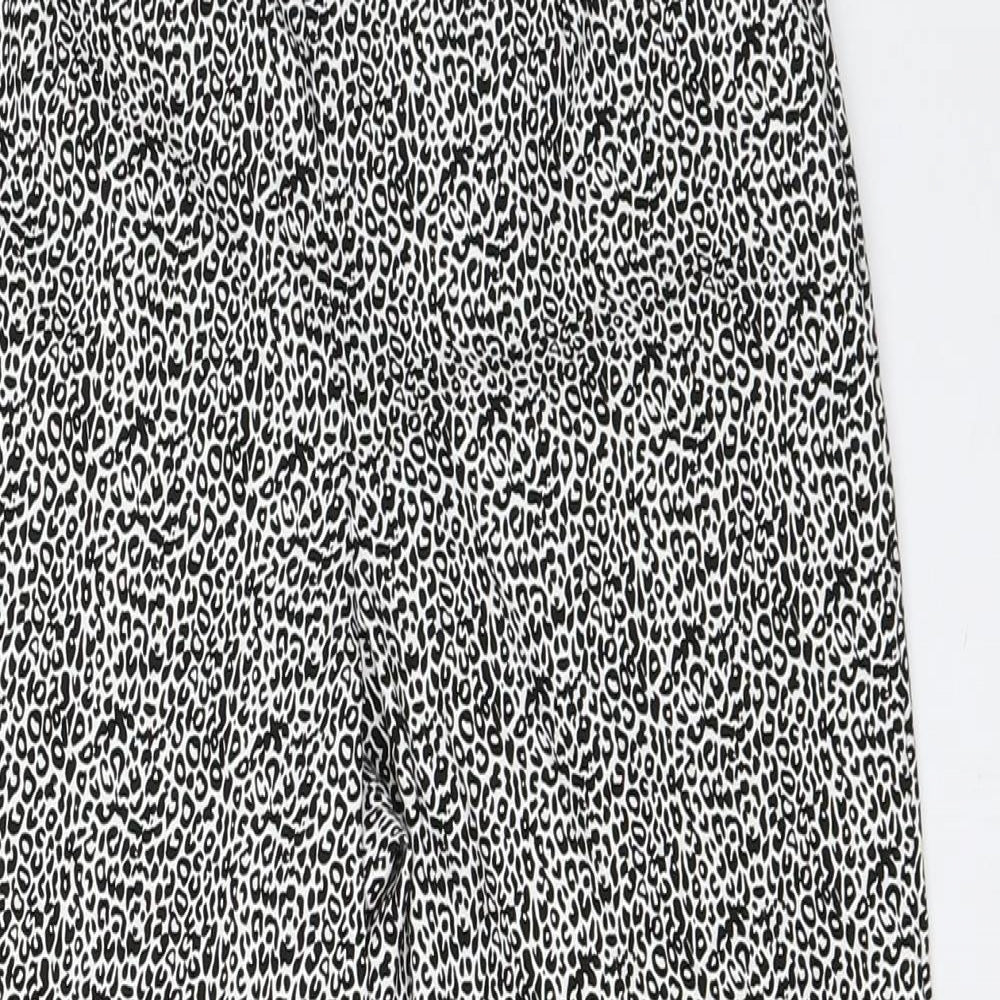 Womens UK Size 10 Julipa Regular Fit Cropped White Trousers