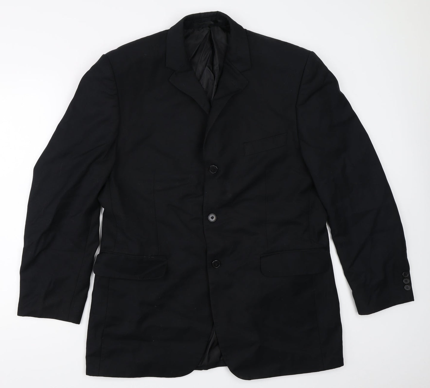 Mens UK Size 42 Burton Regular Black Suit Jacket