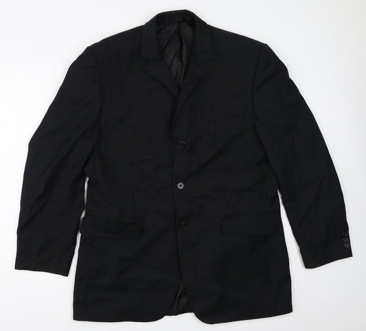 Mens UK Size 42 Burton Regular Black Suit Jacket