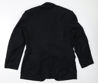 Mens UK Size 42 Burton Regular Black Suit Jacket