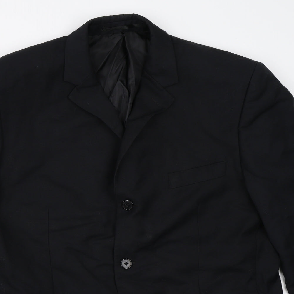 Mens UK Size 42 Burton Regular Black Suit Jacket