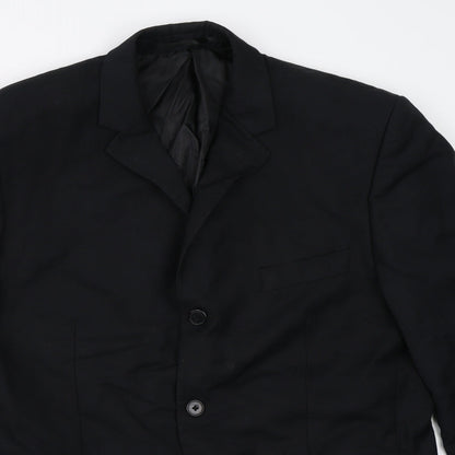Mens UK Size 42 Burton Regular Black Suit Jacket