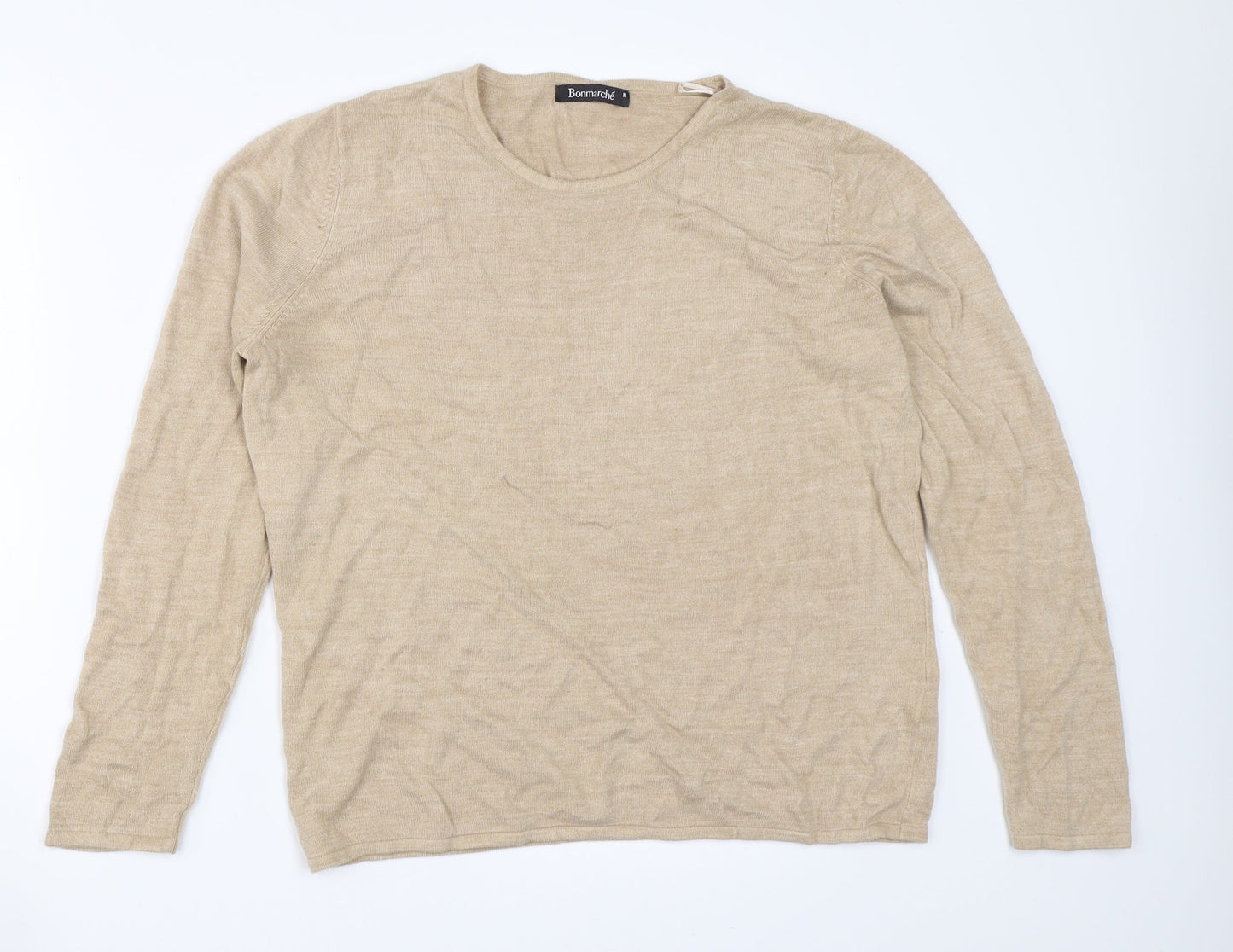 Womens UK Size M Bonmarché Beige Pullover Jumper