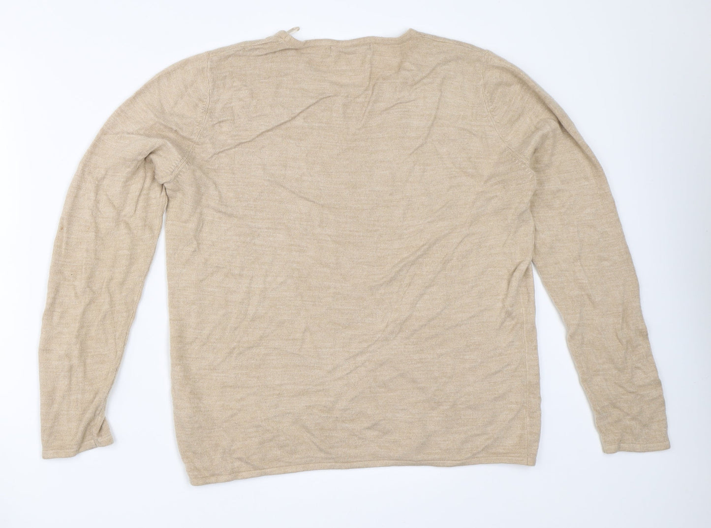 Womens UK Size M Bonmarché Beige Pullover Jumper