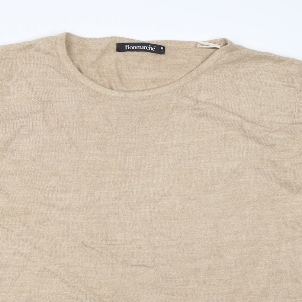Womens UK Size M Bonmarché Beige Pullover Jumper