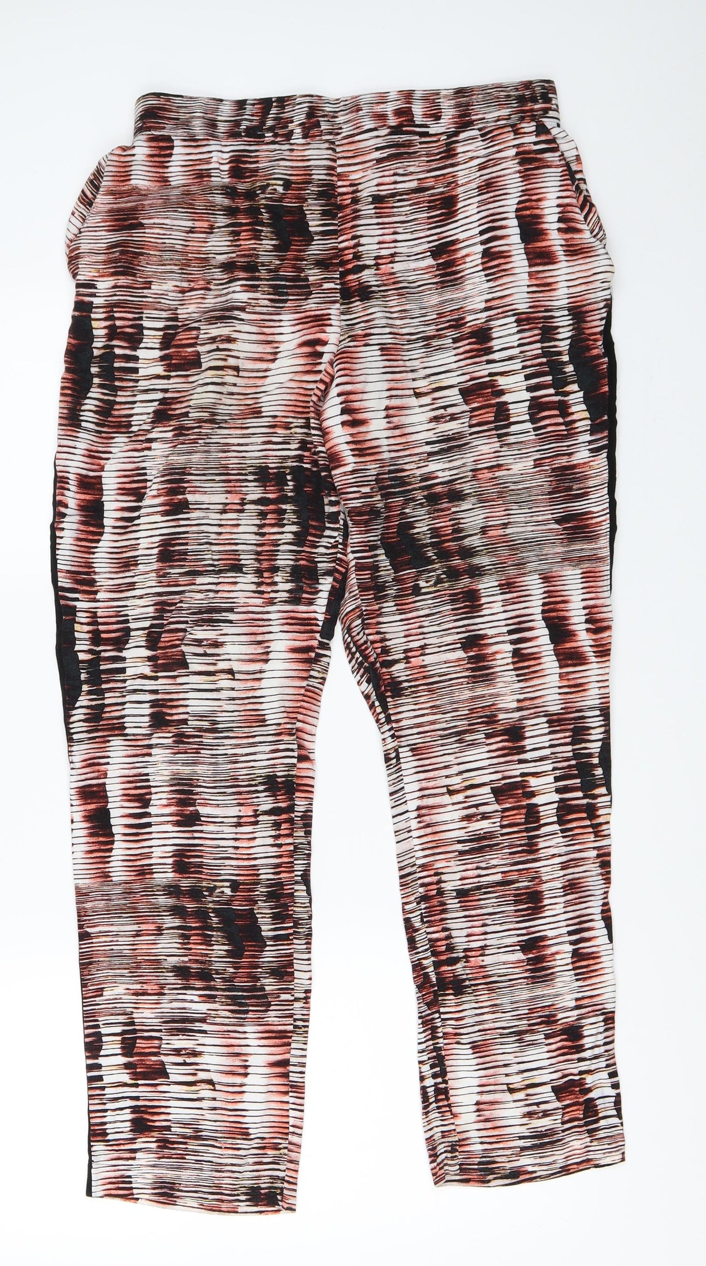 TU Womens Red   Capri Trousers Size 12 L28 in