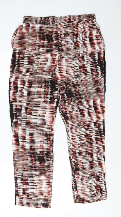 TU Womens Red   Capri Trousers Size 12 L28 in