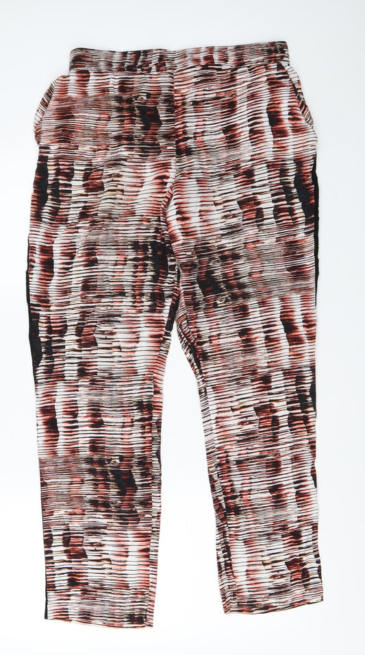 TU Womens Red   Capri Trousers Size 12 L28 in