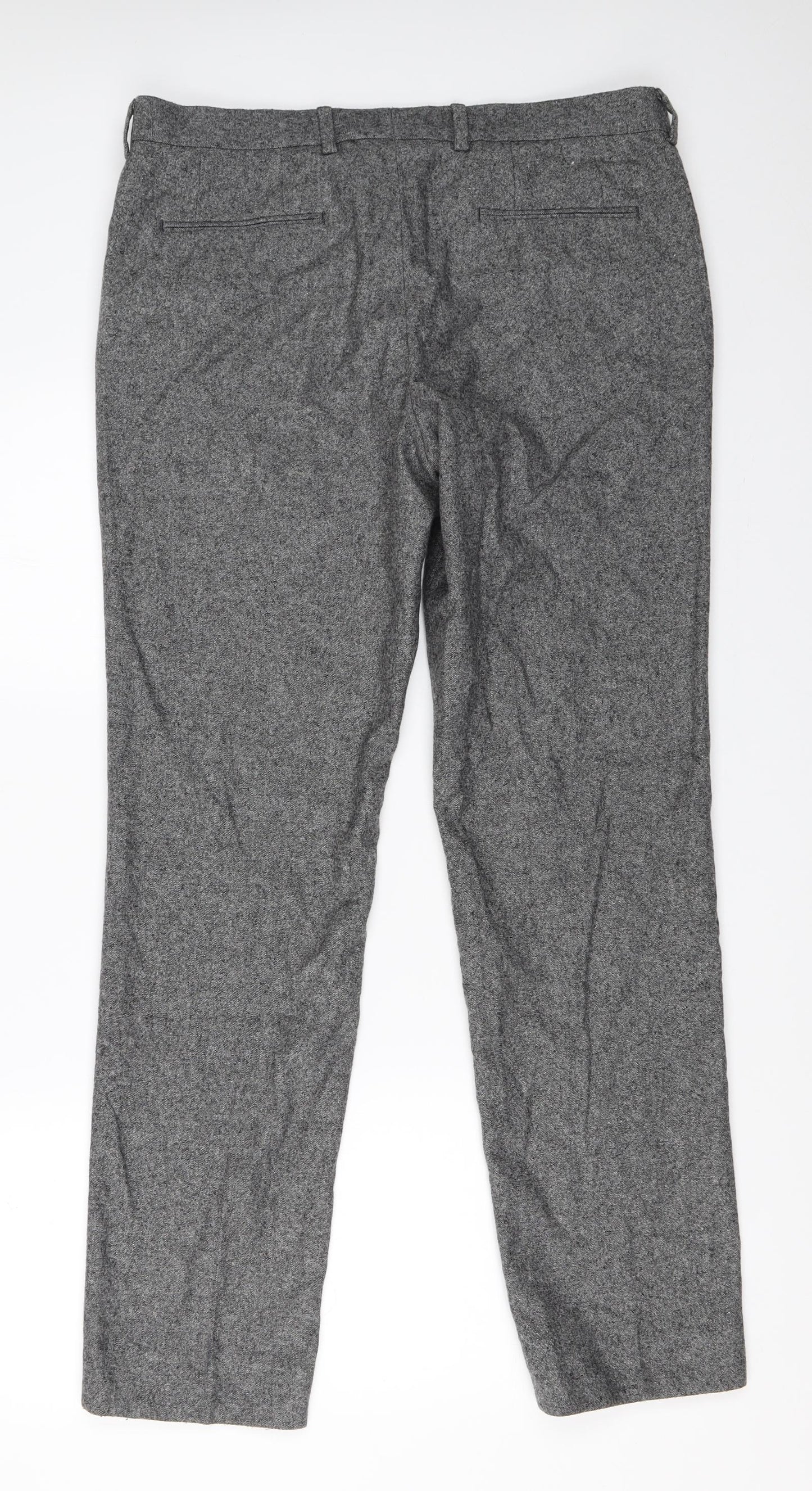 Womens UK Size 32 in Preworn Regular Fit  Grey Trousers
