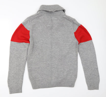 New Look Mens Grey   Pullover Jumper Size M