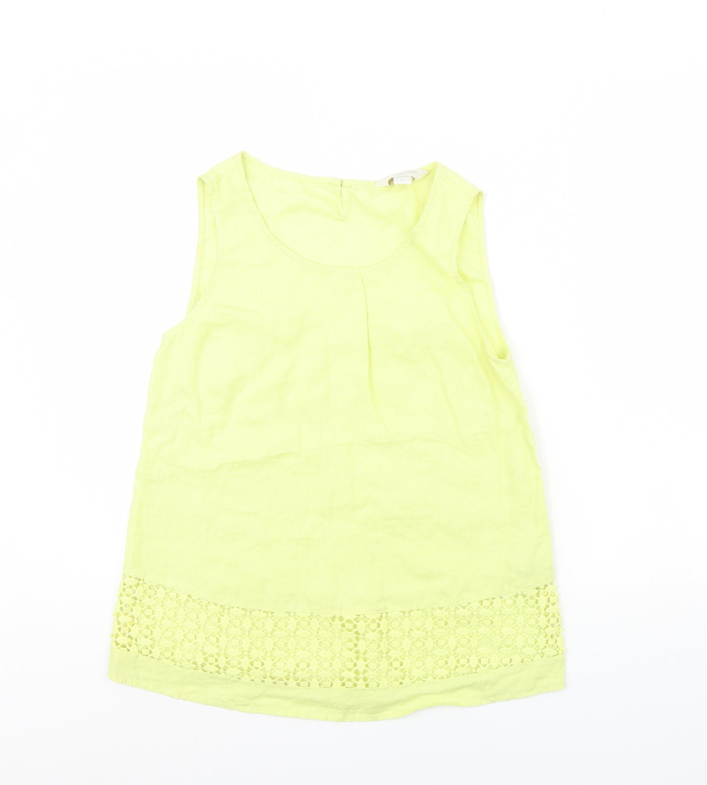 Womens UK Size 8 Monsoon Green Basic Tank