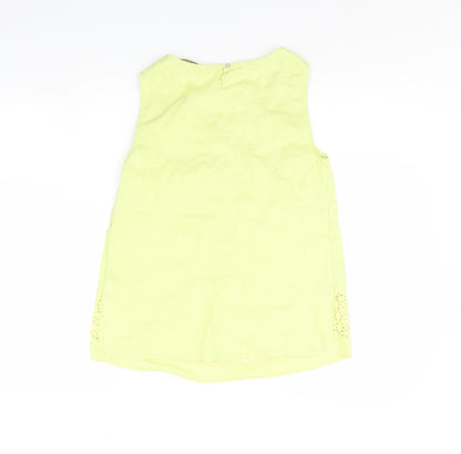 Womens UK Size 8 Monsoon Green Basic Tank