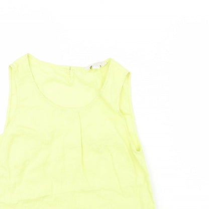 Womens UK Size 8 Monsoon Green Basic Tank