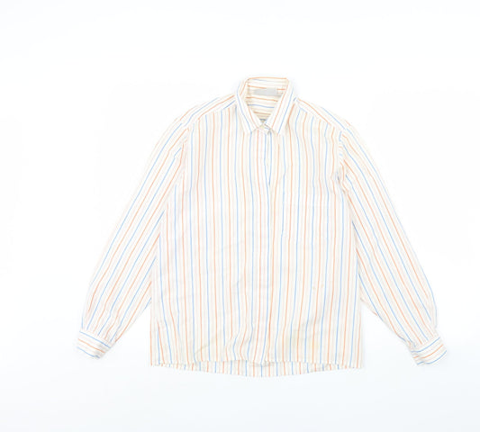 Womens UK Size 12 NEXT Ivory Basic Button-Up