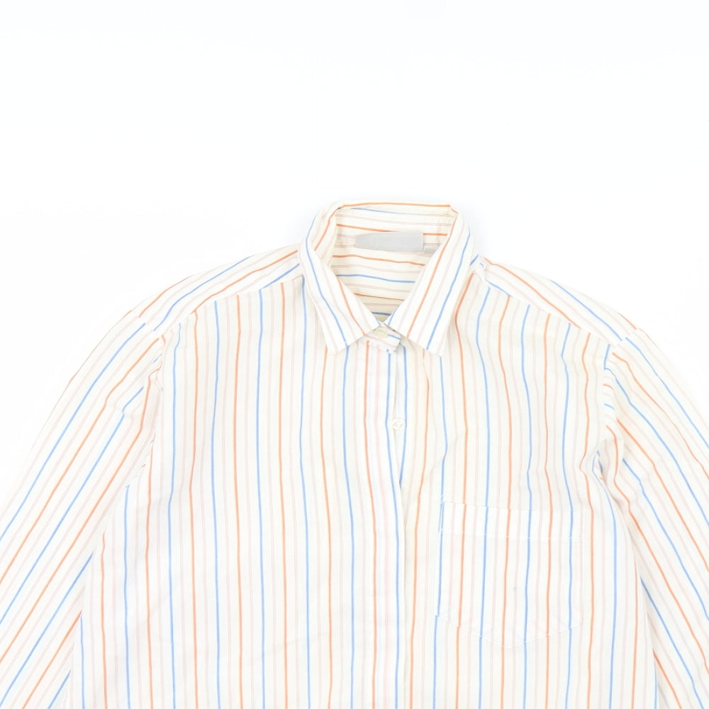 Womens UK Size 12 NEXT Ivory Basic Button-Up