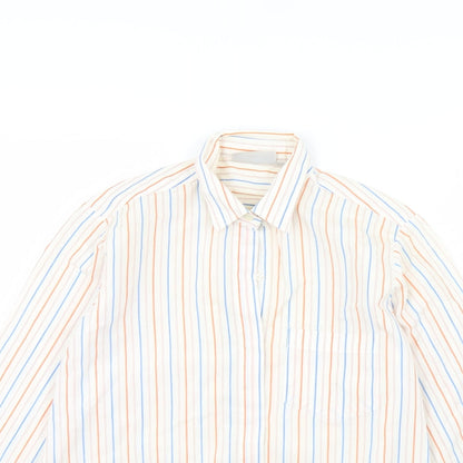 Womens UK Size 12 NEXT Ivory Basic Button-Up