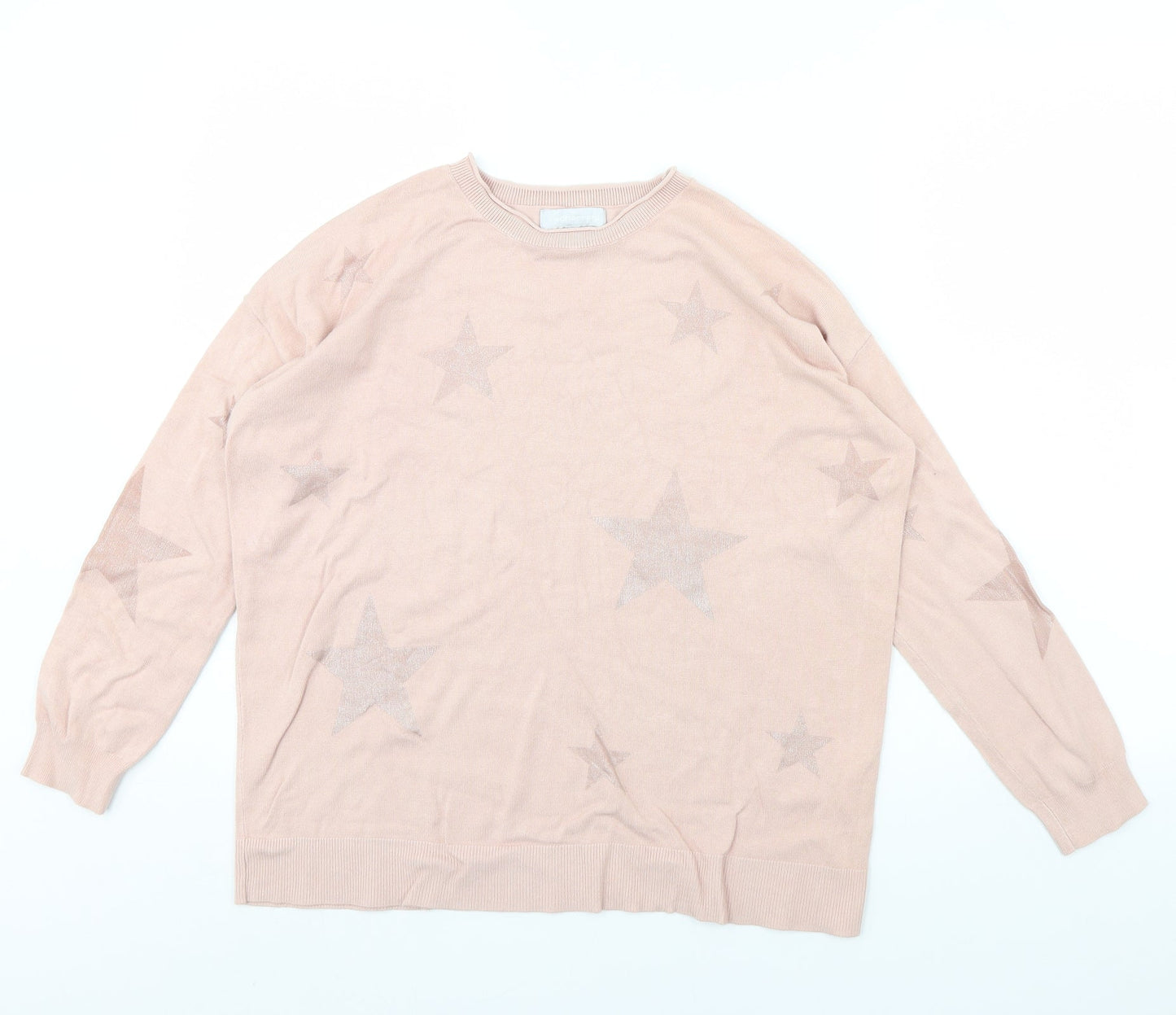 Womens UK Size 8 Red Herring Pink Pullover Jumper