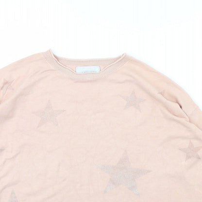 Womens UK Size 8 Red Herring Pink Pullover Jumper
