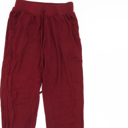Primark Womens Red   Trousers  Size 6 L28 in