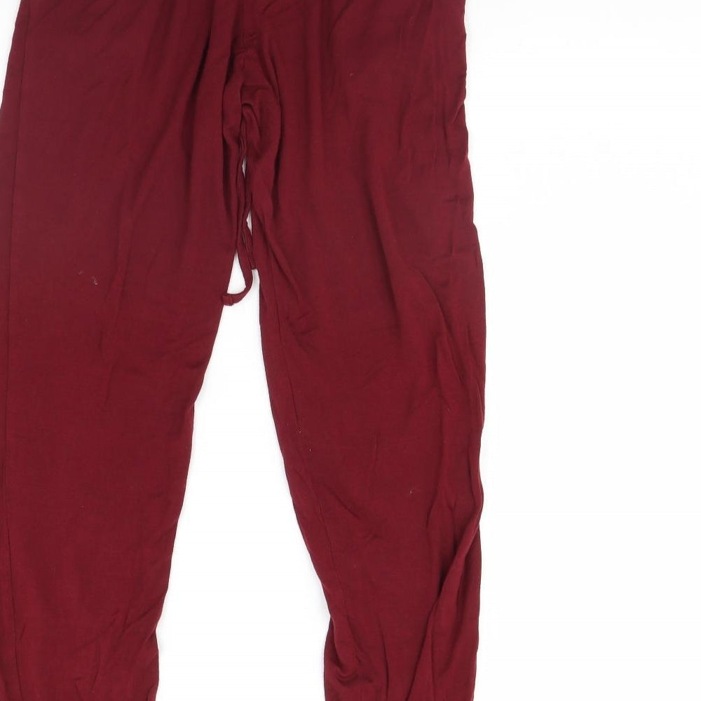 Primark Womens Red   Trousers  Size 6 L28 in