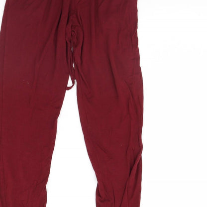 Primark Womens Red   Trousers  Size 6 L28 in