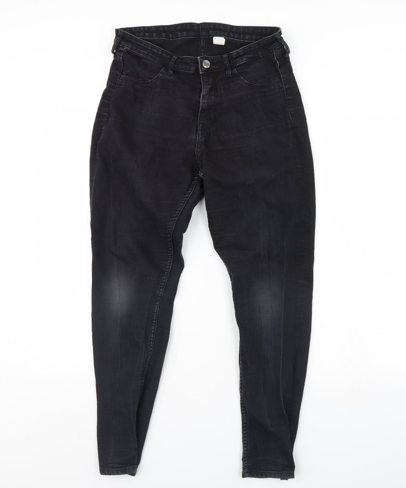 Womens UK Size 30 in Preworn Regular Fit Skinny Black Jeans