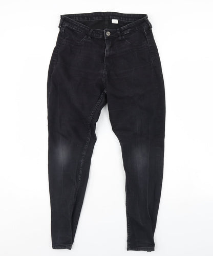 Womens UK Size 30 in Preworn Regular Fit Skinny Black Jeans