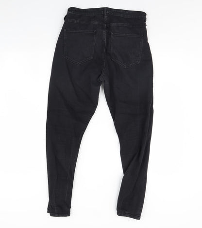 Womens UK Size 30 in Preworn Regular Fit Skinny Black Jeans