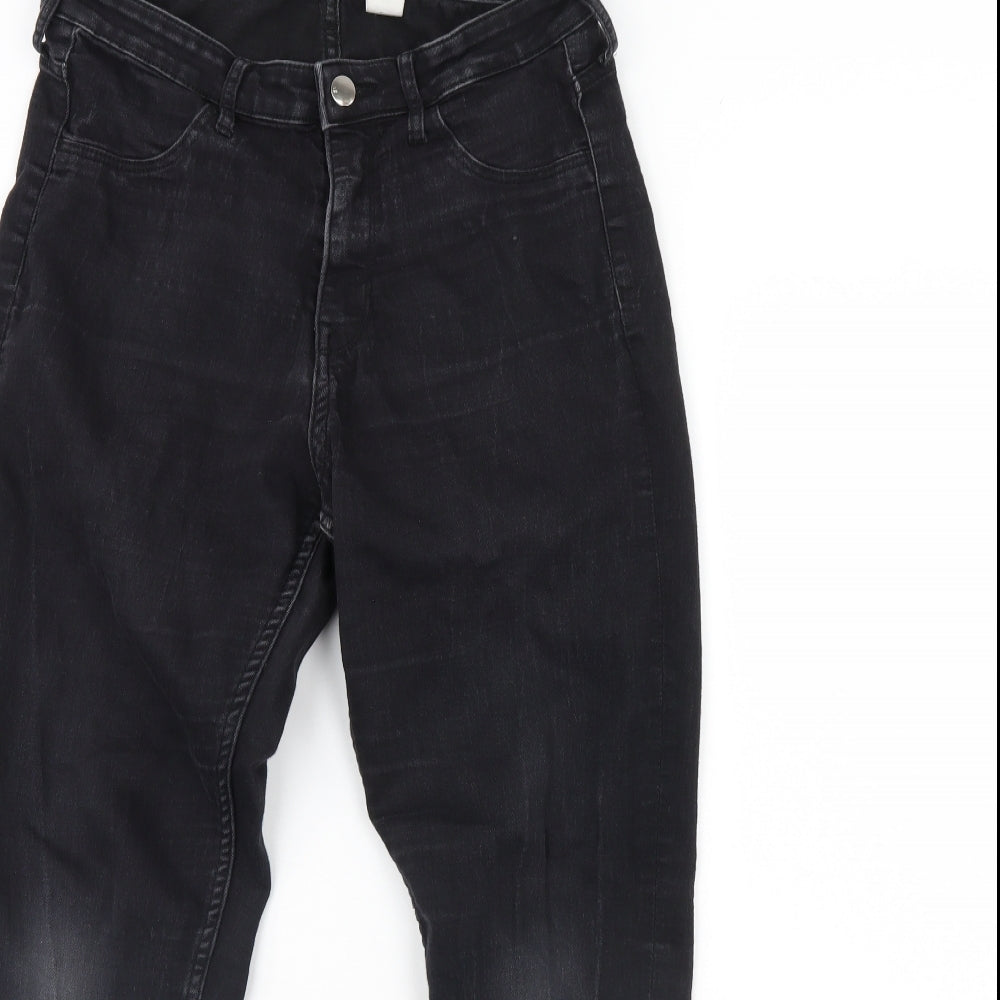 Womens UK Size 30 in Preworn Regular Fit Skinny Black Jeans