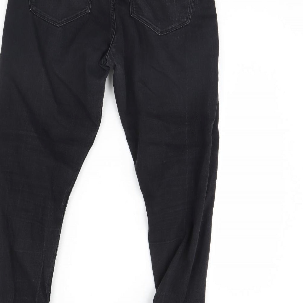 Womens UK Size 30 in Preworn Regular Fit Skinny Black Jeans